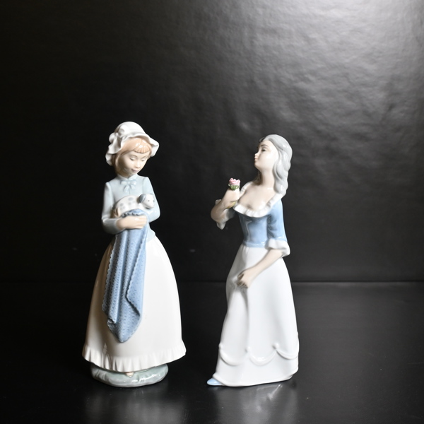 Figuriner, 2st, porslin, Spanien.