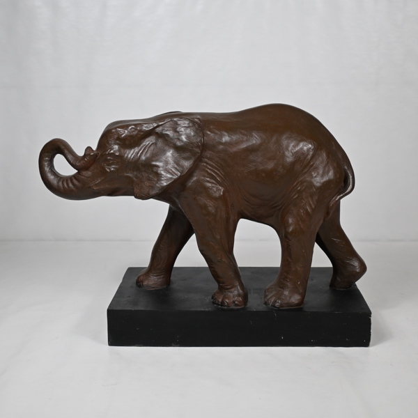 Skulptur, elefant, konstmaterial. 