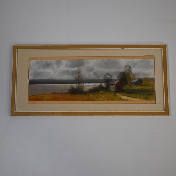 Carl Brandt. Pastell, signerad.