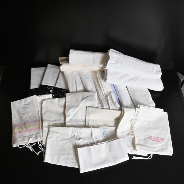 Lakan och örngott, 9+12st.