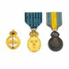 Medaljer i silver, 3st, bla "För Krigsmanna Förtjenster".