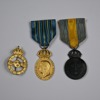 Medaljer i silver, 3st, bla "För Krigsmanna Förtjenster".