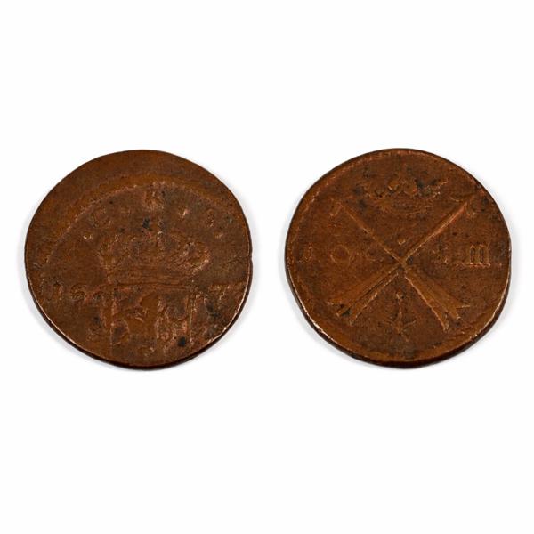 Mynt, Karl XI, 1 öre, Sverige, 1678.