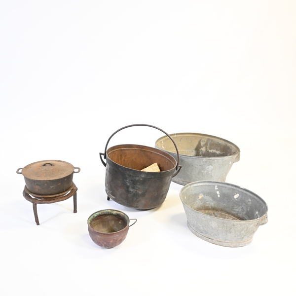 Grytor och baljor, 5 delar, 1900-tal.