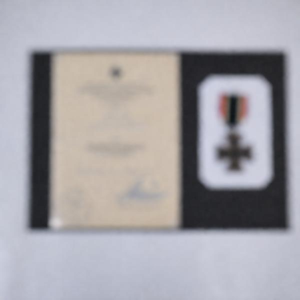 Järnkorset med diplom, WW2, Tyskland.