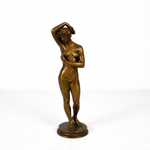 Skulptur i brons, Alfredo Neri (1865-1928), Art Nouveau.