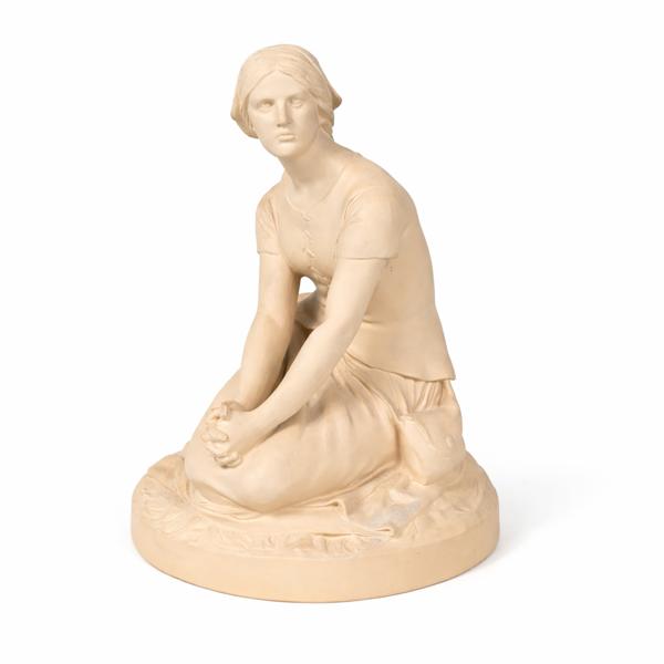 Peter Ipsens Enke, skulptur i terracotta, signerad.