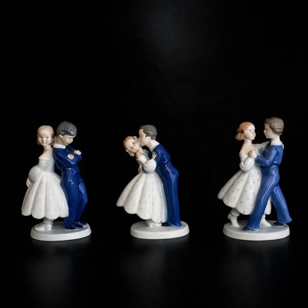 Figuriner i porslin, 3st, Royal Copenhagen.