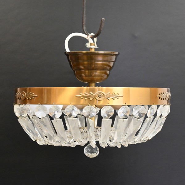 Taklampa med prismor, 1900-tal.