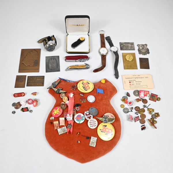 Parti medaljer och märken, m.m.