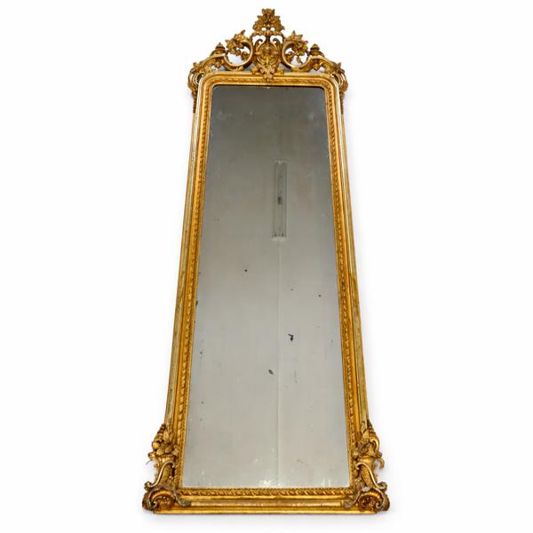 Spegel, nyrokoko, 1800-talets slut.