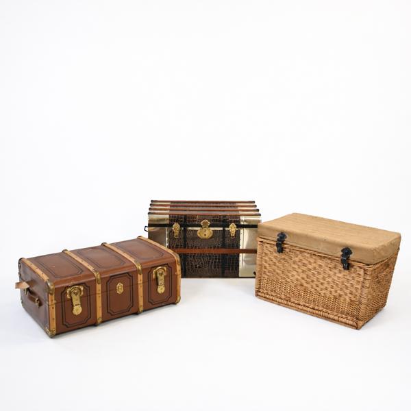 Kista, resväska och korg, 1900-tal.