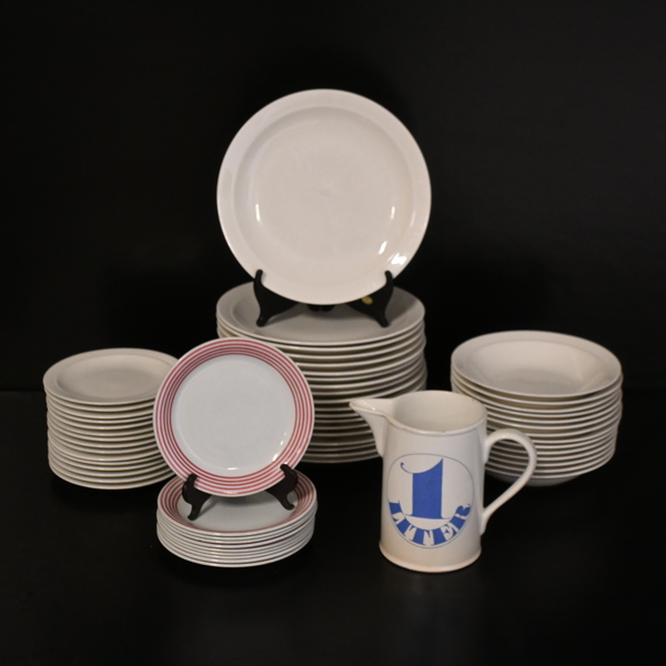 Matservisdelar, 60st, Arabia och Gustavsberg.