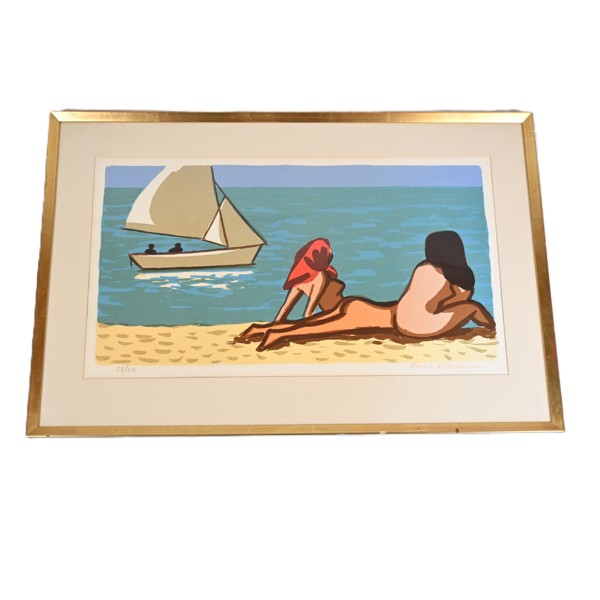 Lars Norrman, litografi, signerad.