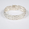 Armband i silver, flätad.