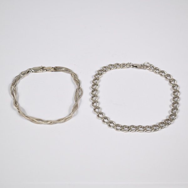 Armband i sterlingsilver, 2st.