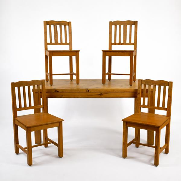 Matgrupp, 5 delar, furu, 1900-talets andra hälft.