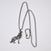 Halsband och armband, vintage, silverplaterad.