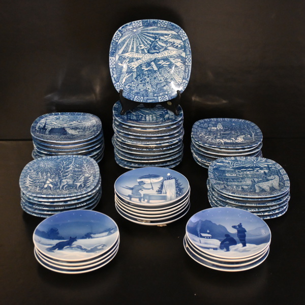 Jultallrikar, 40+31st, Bing & Gröndahl och Rörstrand.