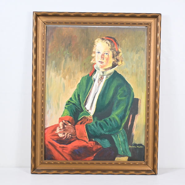 Karl Arne Villmyr, olja på pannå, signerad.