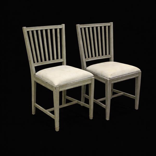 Stolar, ett par, gustaviansk stil, 1900-tal.