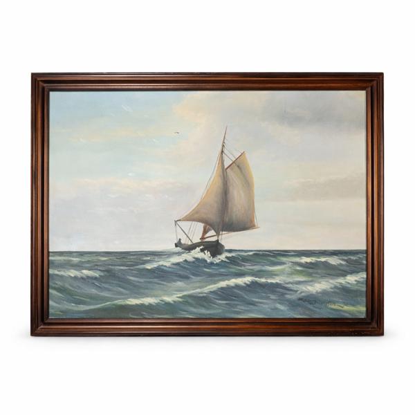 Okänd kostnär, olja på duk, signerad