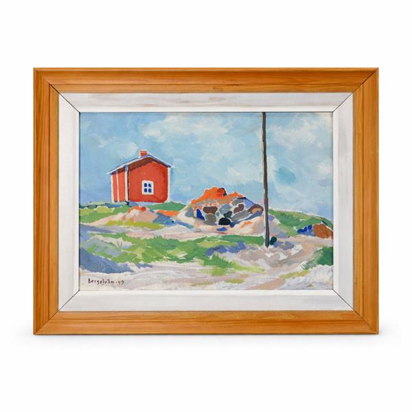 Okänd konstnär, olja på pannå, signerad.