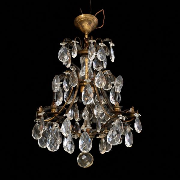 Ljuskrona, rokokostil, 1900-tal.