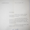 Brev med autograf, Charles de Gaulle (1890-1970).