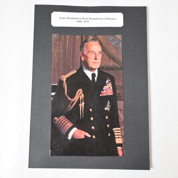 Autograf, Louis Mountbatten (1900-1979).