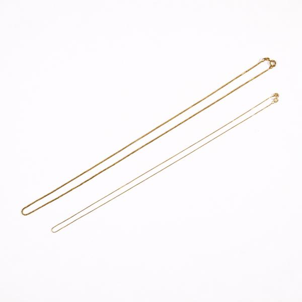 Halsband, 2st, 18k guld.