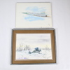 Akvareller, 2st, signerade.
