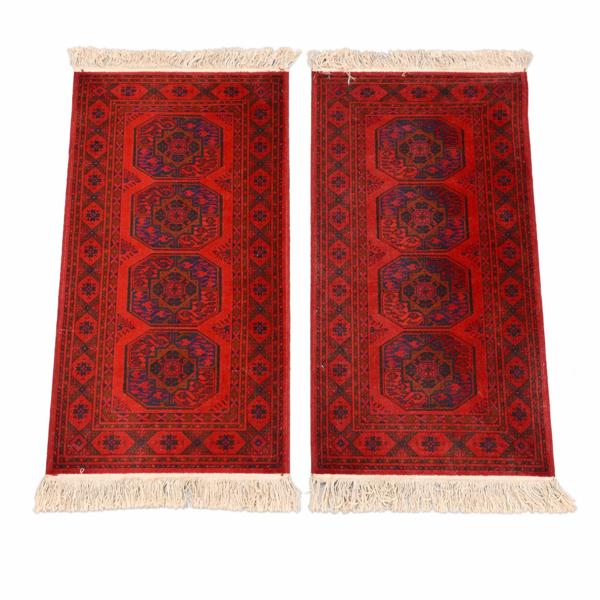 Mattor, ett par, Afghan, Bokhara. 