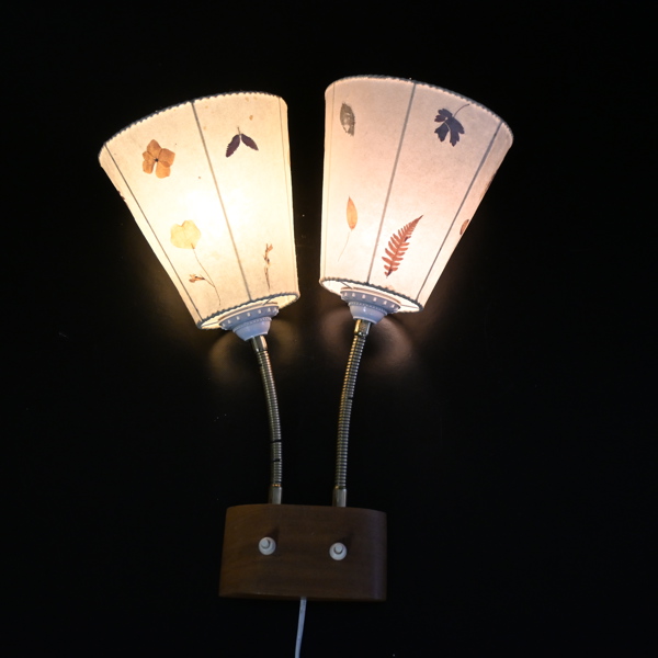 Vägglampa, 1900-talets andra hälft.