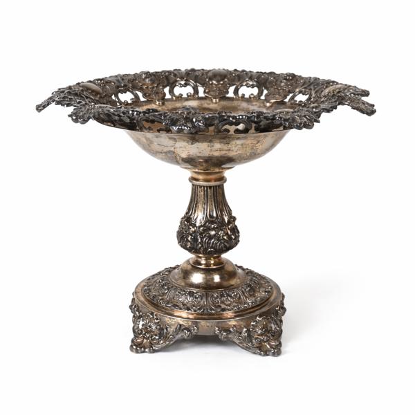 Skål i silver, Stockholm, 1842, Adolf Zethelius (1782-1864).