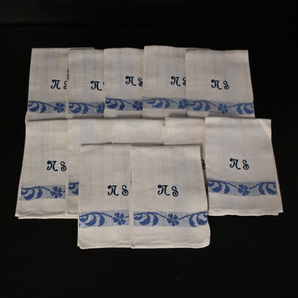 Hemvävda handdukar, 12st.