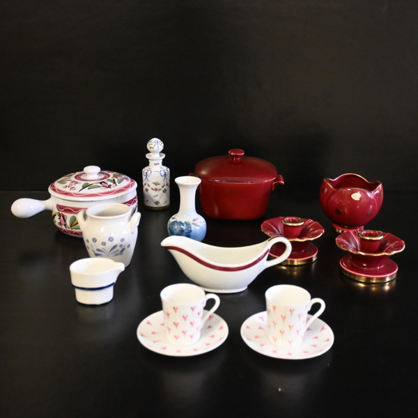 Parti keramik och porslin.