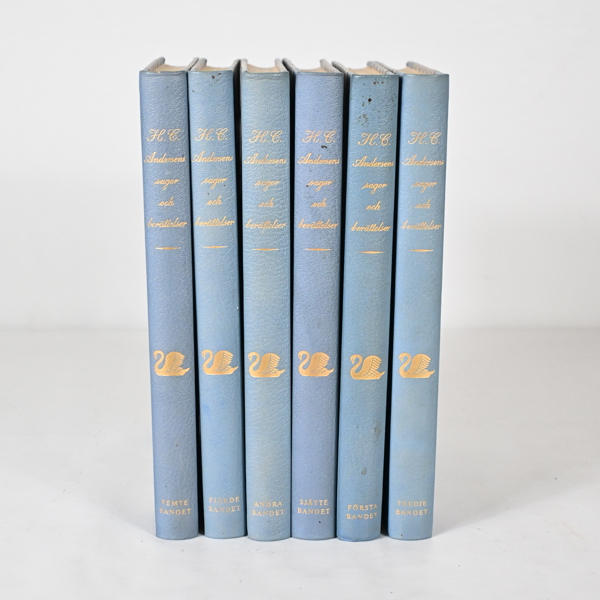 Böcker, 6 band, "Sagor och Berättelser", HC Andersens.
