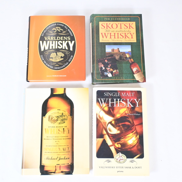 Böcker om whiskey, 4st.