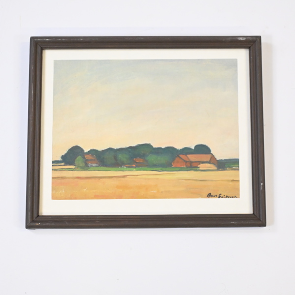 Bror Eriksson, olja på pannå, signerad.