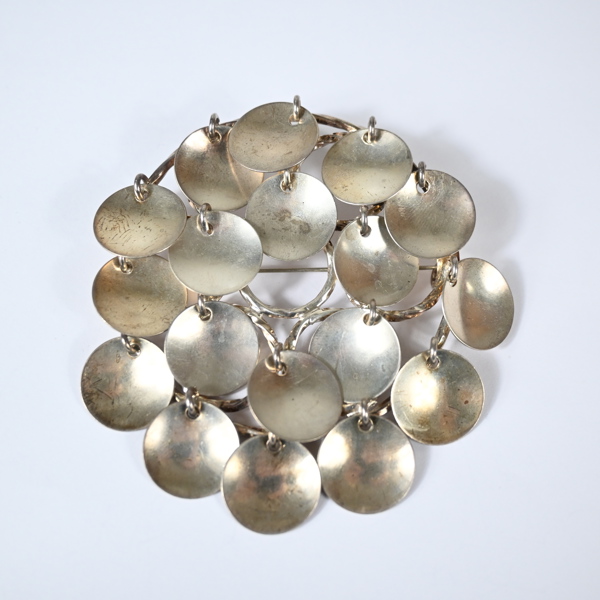 Dräktbrosch i sterlingsilver, Juhls, Kautokeino.