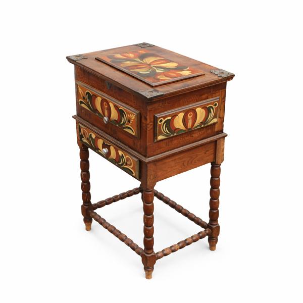 Syskrin på benställning, allmoge, 1944.