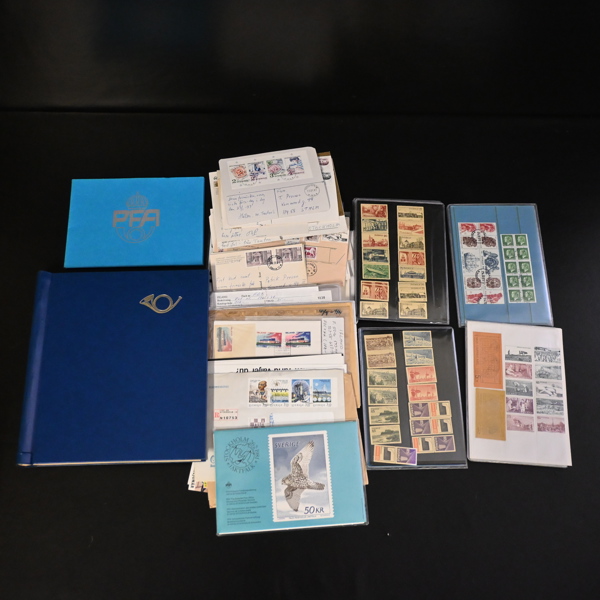 Årssatser och filatelistiskt material, Sverige, 1853-1963.