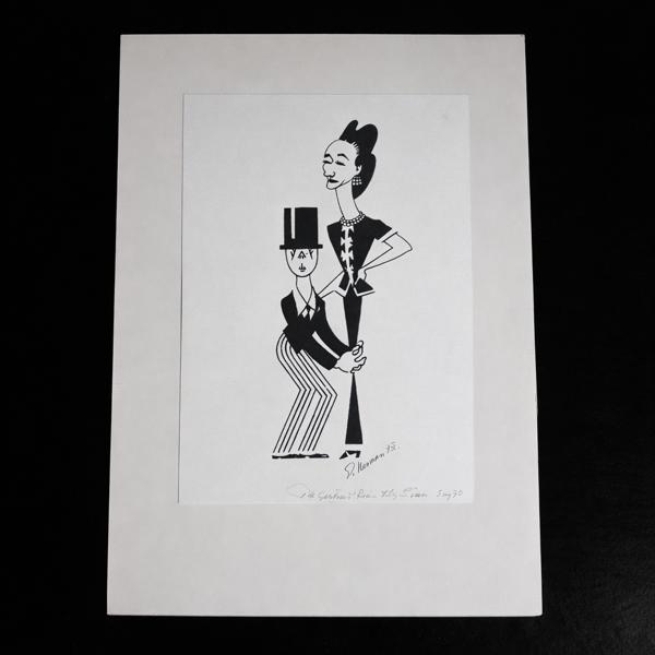 Einar Nerman, tusch, signerad.