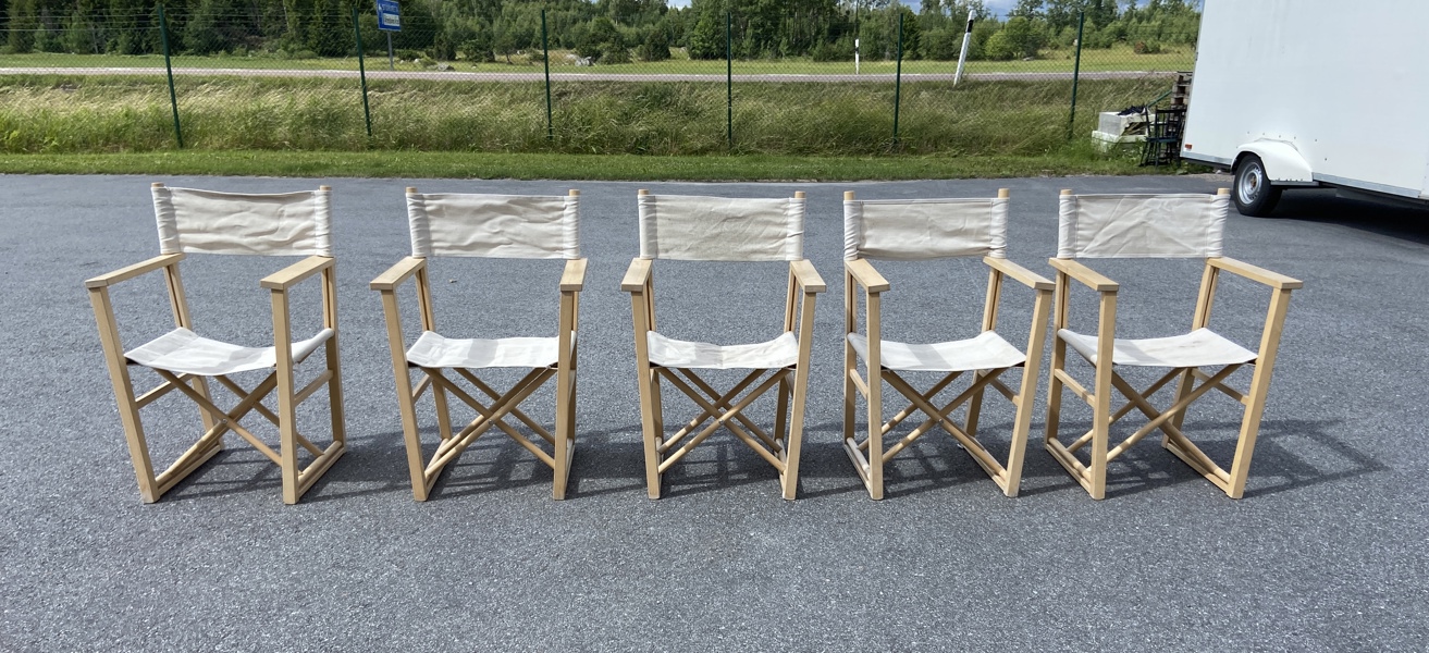 Regissörstolar 5 st, IKEA, "Björknäs"