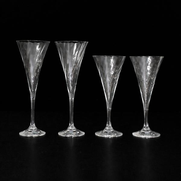 Gunnar Cyrén, champagne- och vinglas, 4st, "Helena", Orrefors.