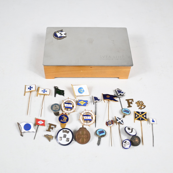 Ask med pins, sjöfart.