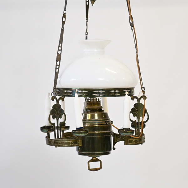 Takfotogenlampa, mässing, 1900-talets början.