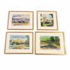 Stig Rungård, akvareller, 4st, signerade.