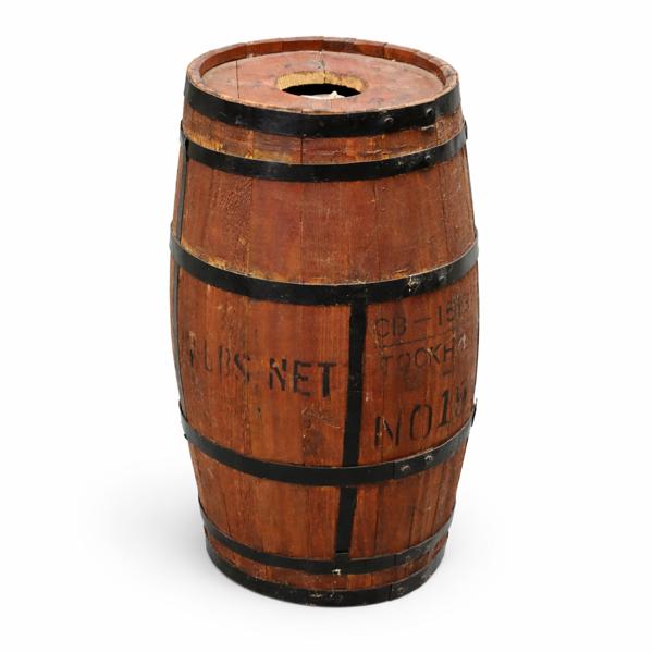 Tunna i trä, "Pearl River Bridge Brand", 1900-tal.